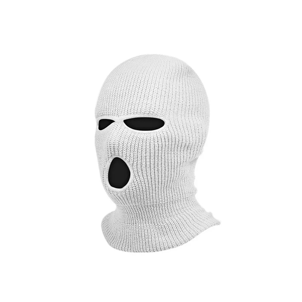 Spoof Car Seat Cover Masked Person Knitted Headgear Halloween Headrest Cover Decoration Car Anti-theft Warning Accessories