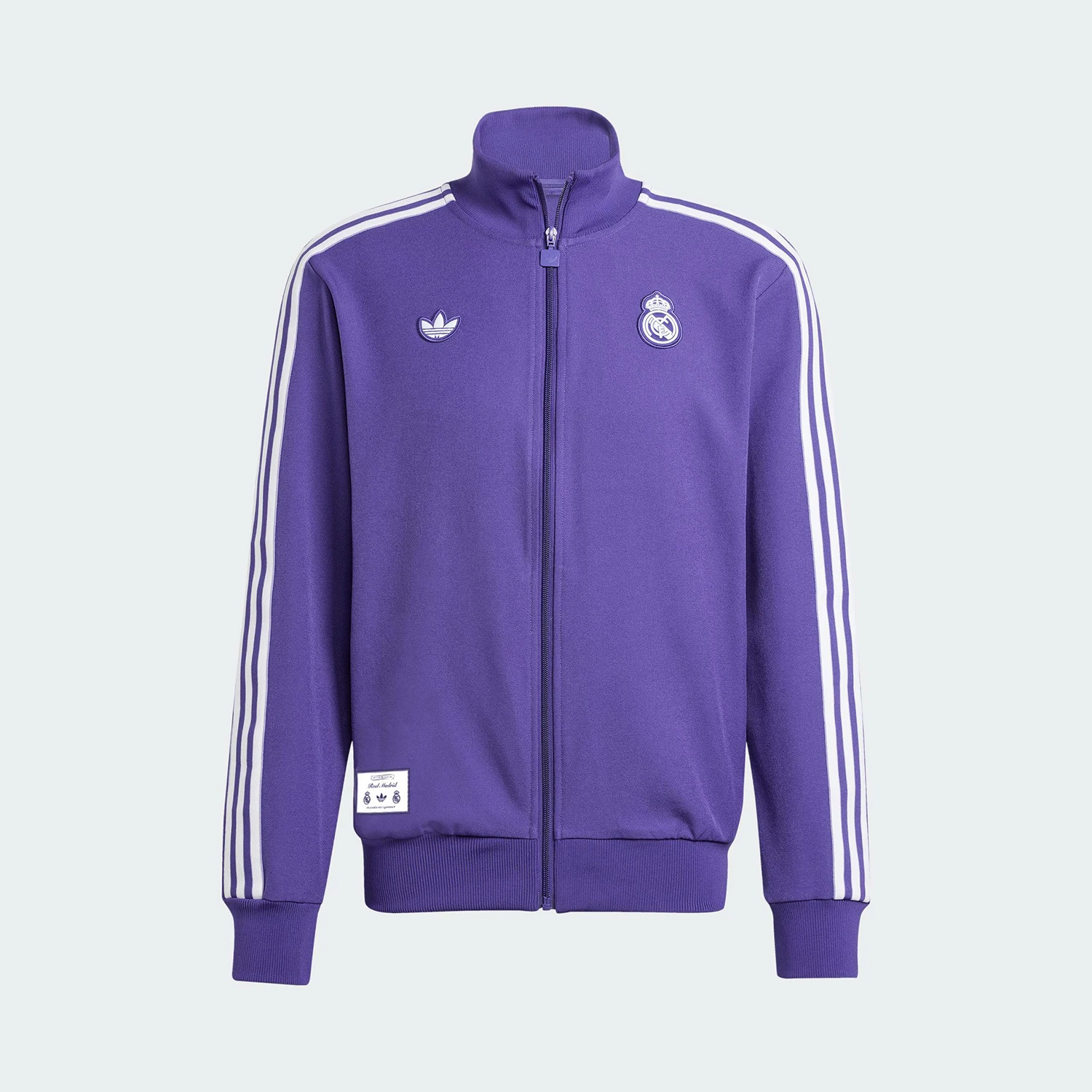 Adidas Giacca ufficiale con colletto alla coreana da allenamento per calcio da uomo a tre strisce JF2582