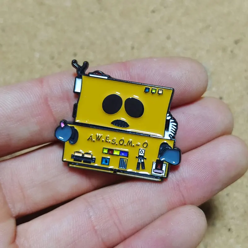 جنوب المينا دبابيس بارك الهزلي التلفزيون التلبيب دبابيس شارات على ظهره اكسسوارات للمجوهرات موضة الحيوانات دبابيس الملحقات #5