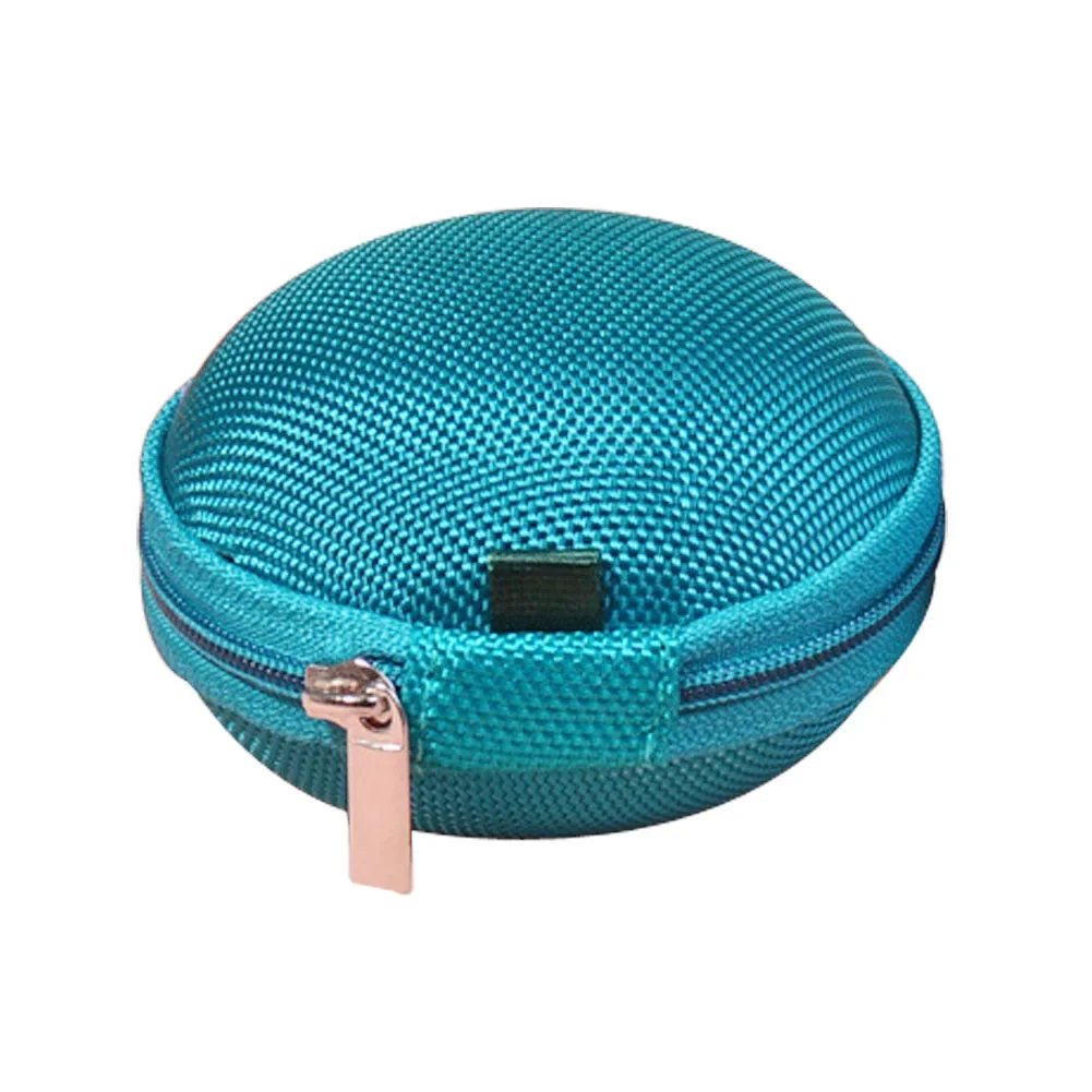 A Ausuky Useful SD Card Hold Case Headset Storage Box Earphone Case Zipper Coin Key Wallet Pouch Bag -25