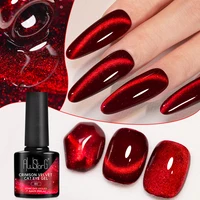 AWStorG-esmalte de uñas de Gel magnético, 7,5 ml, terciopelo carmesí, ojo de gato, para uñas, dedos de los pies, barniz de cristal brillante, Gel UV semipermanente
