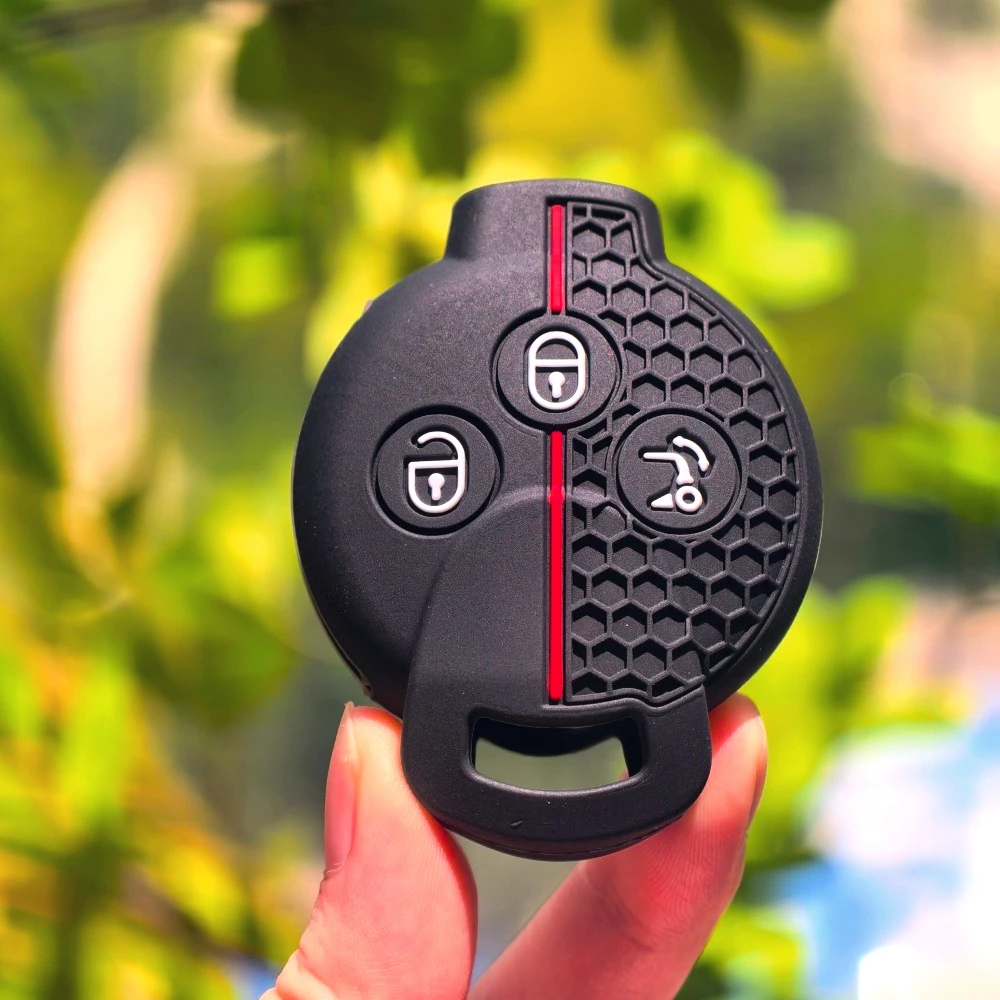 Car Silicone Remote Key Case Fob Shell Cover For Smart Fortwo City Coupe Cabrio Crossblade Roadster K Forfour 2007 - 2015