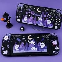 Funda para Nintendo Switch 2, carcasa protectora acoplable, cubierta dura Cool Black Ghost, accesorios para controlador JoyCon NS Switch 2