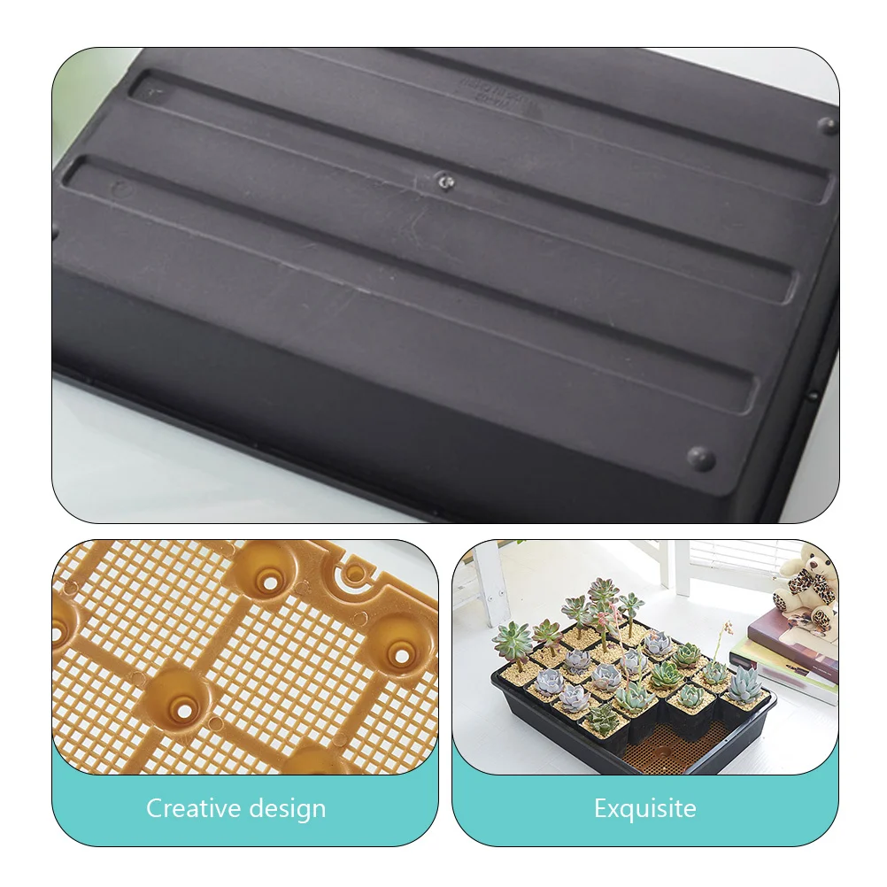 

Planting Nursery Tray Plastic Durable Lightweight With Drainage Holes Flower Vegetable Starter Garden Propagator