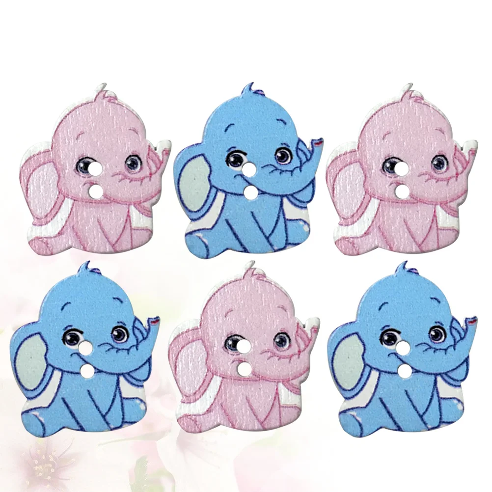 

100Pcs DIY Wooden Button Set Creative Animal Design Eco-Friendly Buttons for Sewing Crafting Scrapbook Decorations