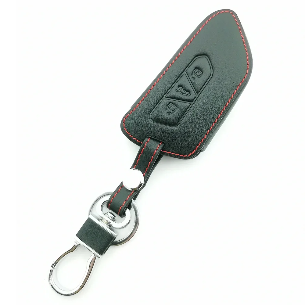 Leather Car Remote Key Cover Case Fob For VW Volkswagen Golf 8 For Skoda Octavia A8 MK8 MK4 For SEAT Leon MK4 Cupra Formentor