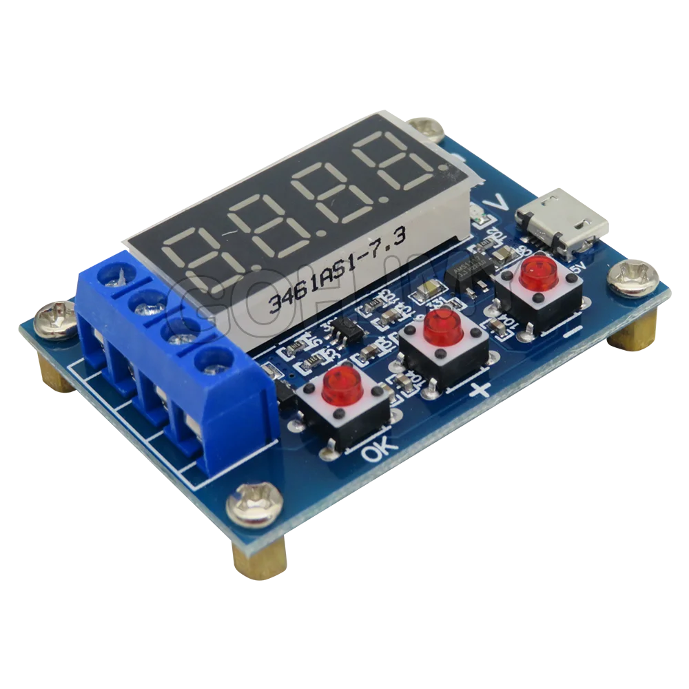 Battery ZB2L3 Tester LED Digital Display 18650 Lithium Battery Power Supply Test Resistance Lead-acid Capacity Discharge Meter