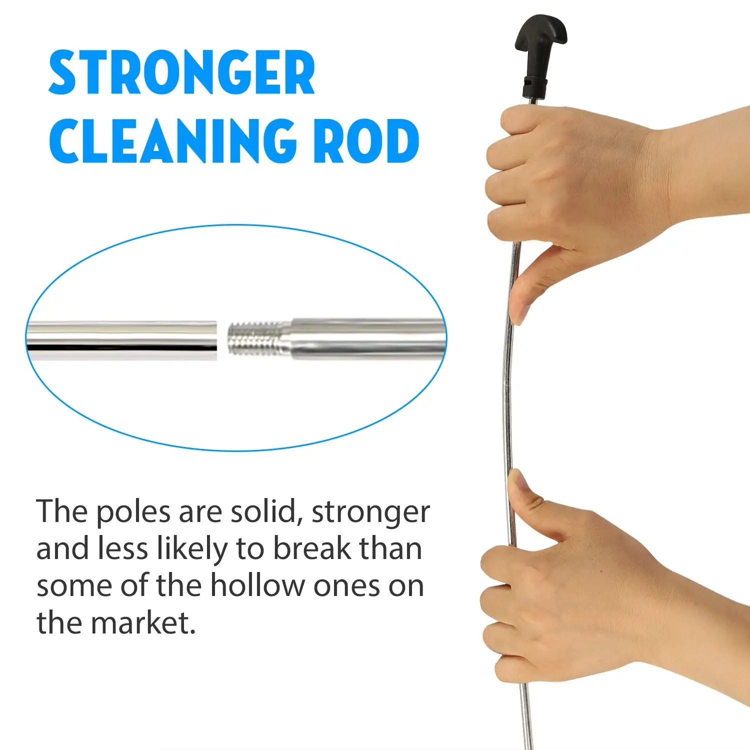 Regular Universal Gun Cleaning Kit — Complete Aluminum Carry Case, 100 Patches, 10 Brass Brushes & 8 Rods, Fits Pistols, Rifle