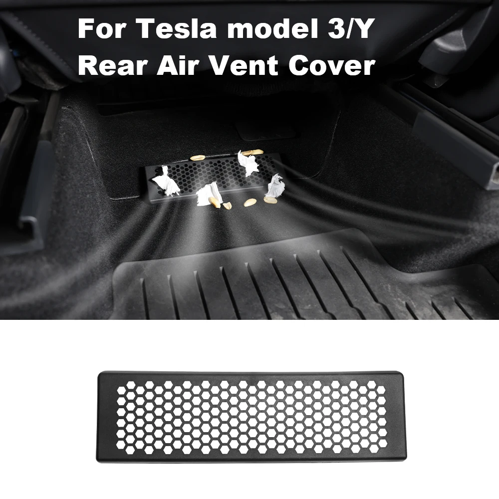Car Under Seat Air Vent Dust Filter Protector Circular Hole AC Air Inlet Cover Guard for Tesla Model 3/Y Interior Clean Modifica