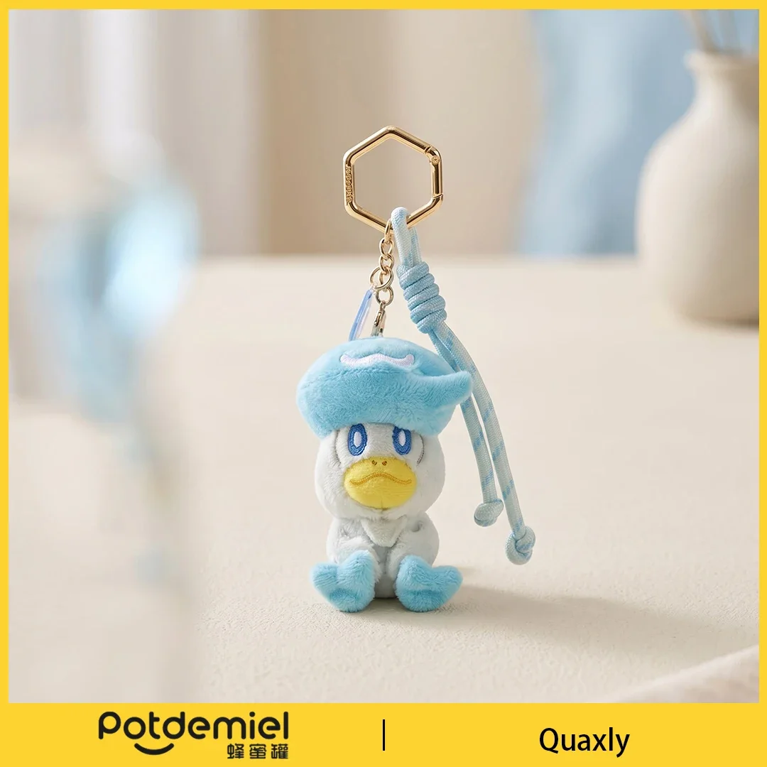 Potdemiel Pokemon Quaxly Plush Keychain Stuffed Animal Handbag Charm Anime Bag Decor Men Women Kids Gift Toy Collectible