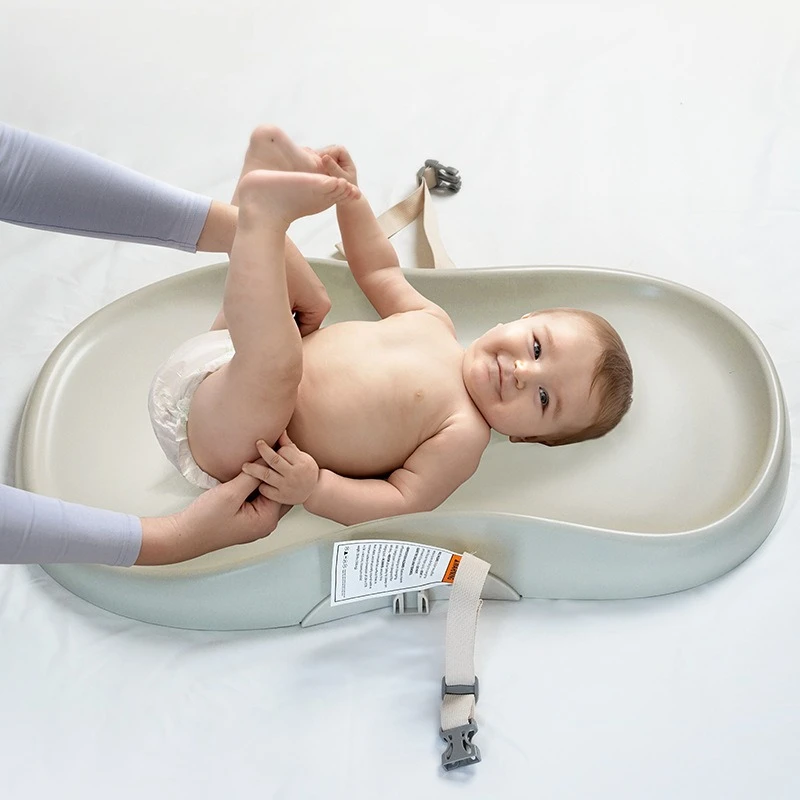 Afbeelding 5: Babyfond Draagbare Baby Luiertafel, Geïntegreerd Verzorgingsstation met Polyurethaan Bekleding, Afneembaar Kussen