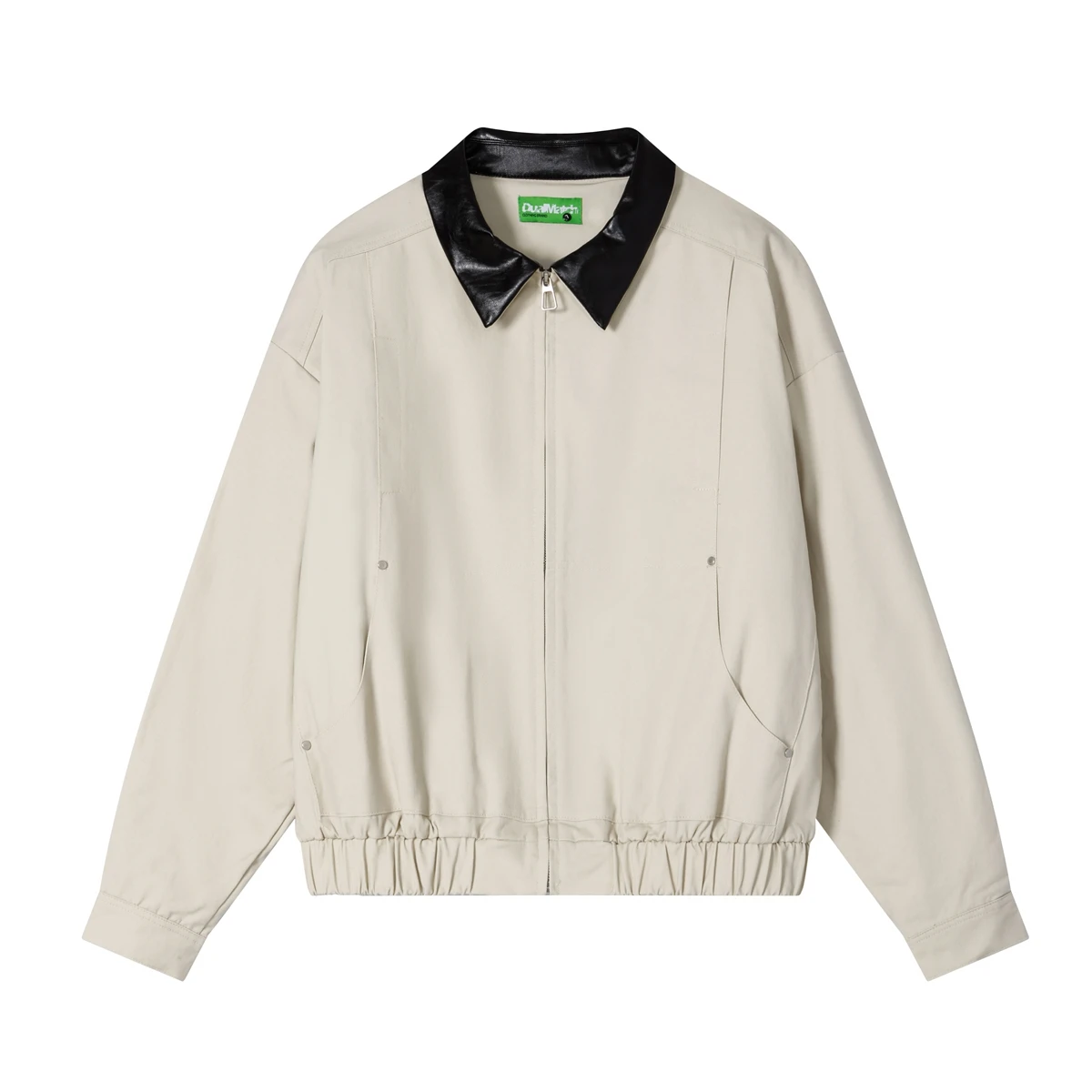 

Daiwing осенне-зимняя кожаная одежда с воротником в стиле пэчворк, рабочая одежда для пар, хлопковое джинсовое свободное пальто, теплое длинное све, молодежная мода