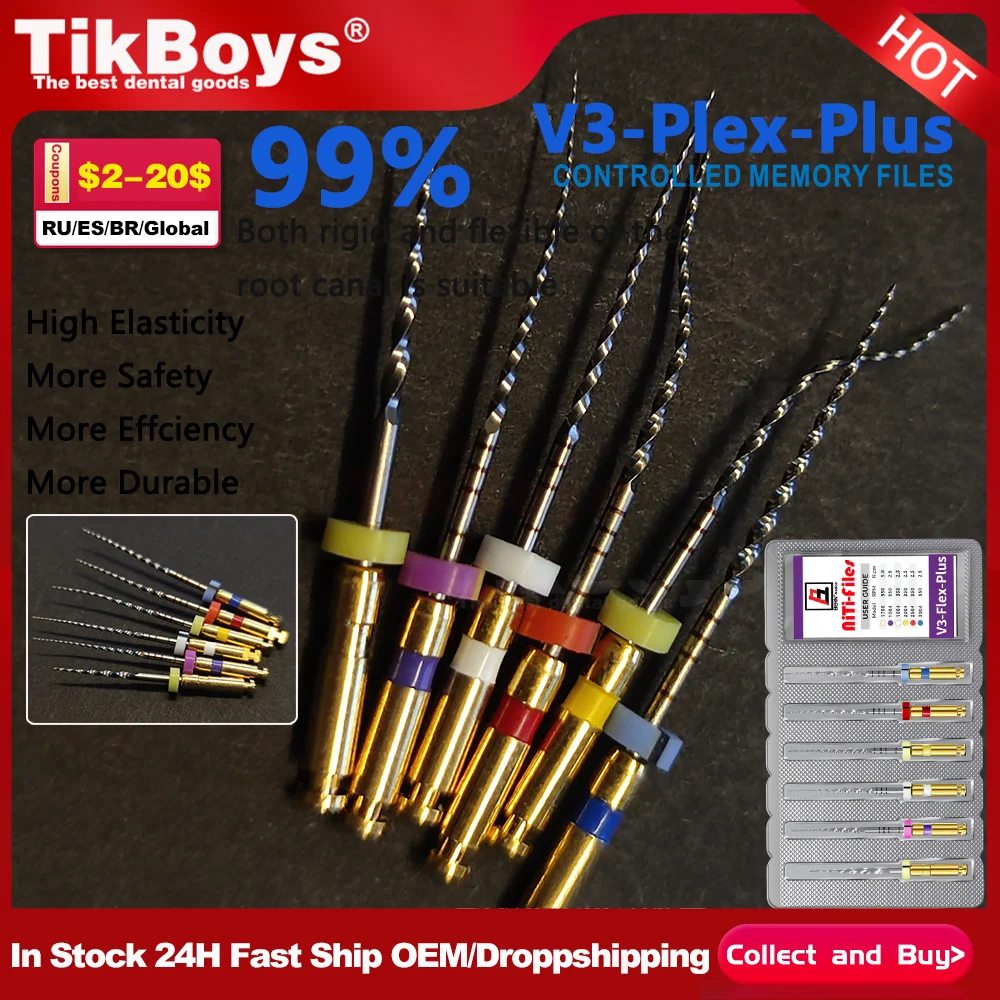 

6 шт./упак. 25 мм файл корневых каналов плюс эндодонтические файлы нитиноловые напильники стоматологические роторные напильники оральные инструменты гибкие стоматологические материалы супер