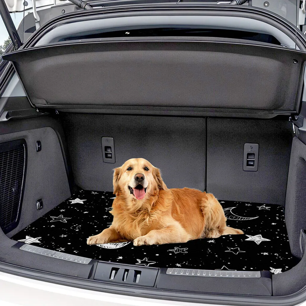 A Star, Sun, And Style Design Car Trunk Mat - Suitable For Most Vehicles, Durable And Easy To Clean, Enhances Interior Space, Ca