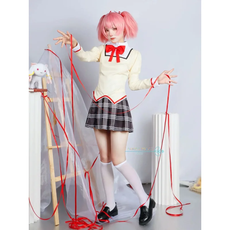 2025 ♥ New Anime Puella Magi Madoka Magica Cosplay Costume Homura Sayaka Kyoko Mami Cos Halloween Party Sexy W ☆★