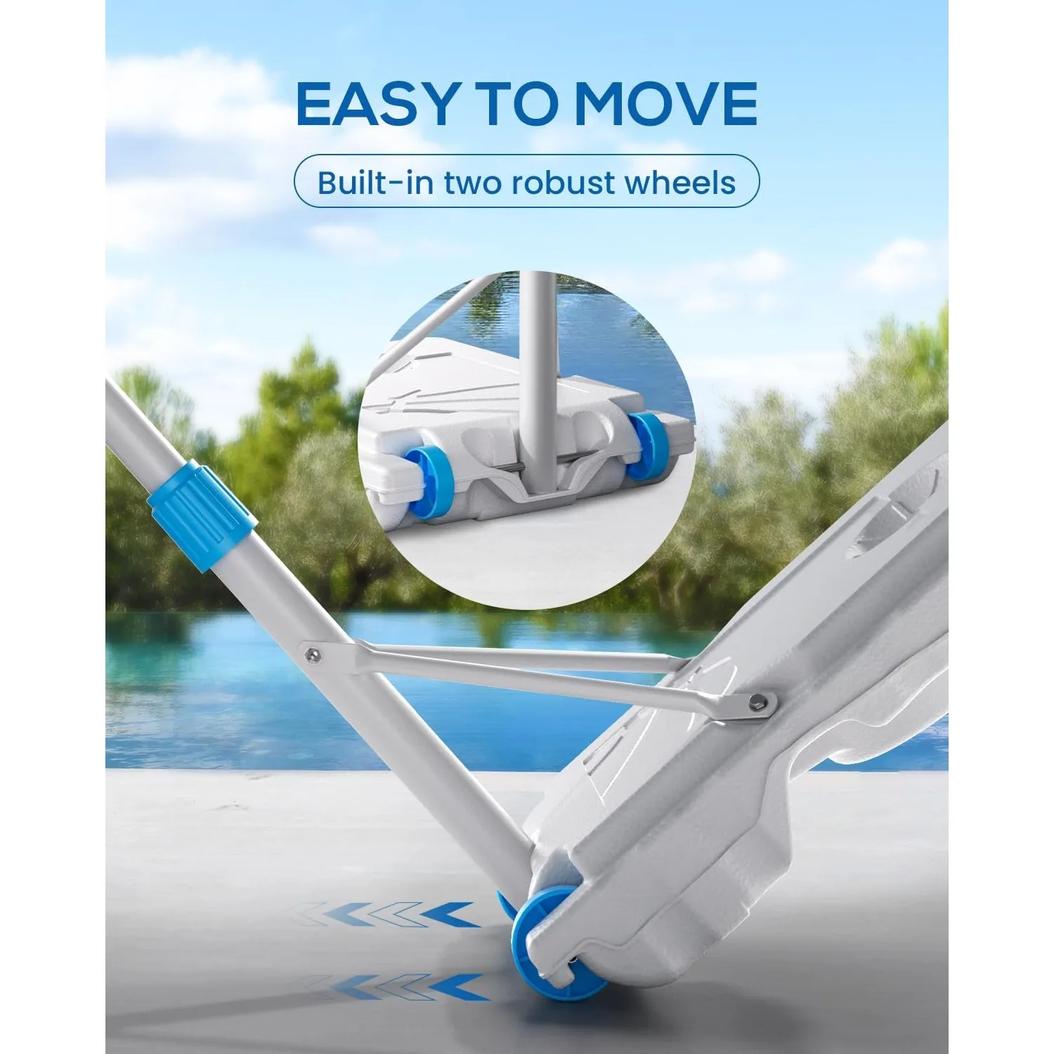 Swimming Pool Basketball Hoop Outdoor, Stainless Steel Adjustable Poolside Water Basketball Goals System