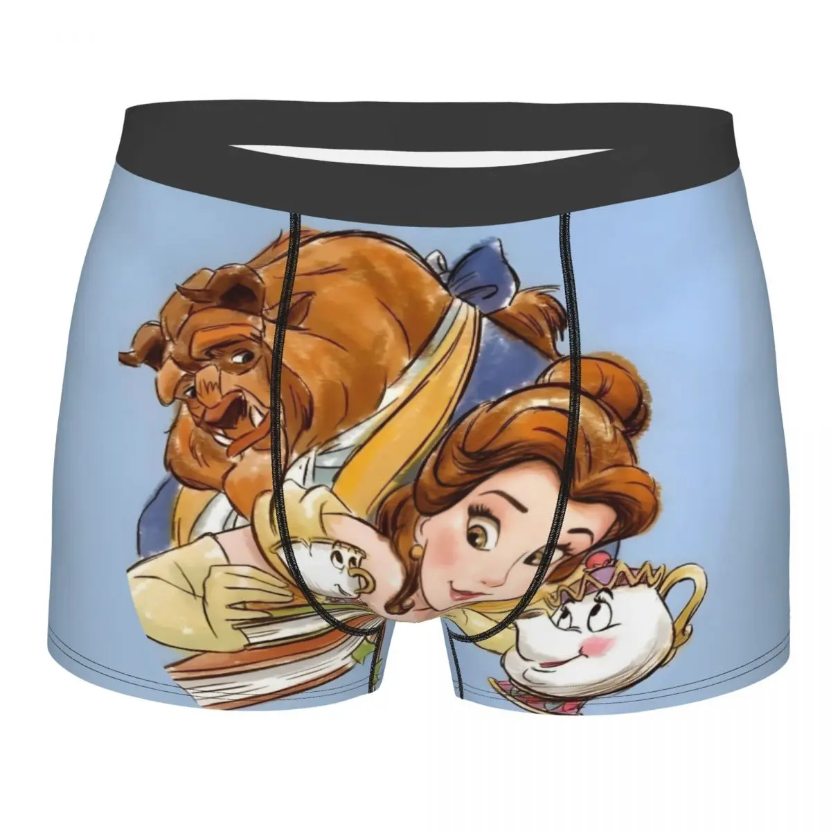 

Custom Fashion Beauty And The Beast Boxers Shorts Panties Men's Underpants Breathable Briefs Underwear