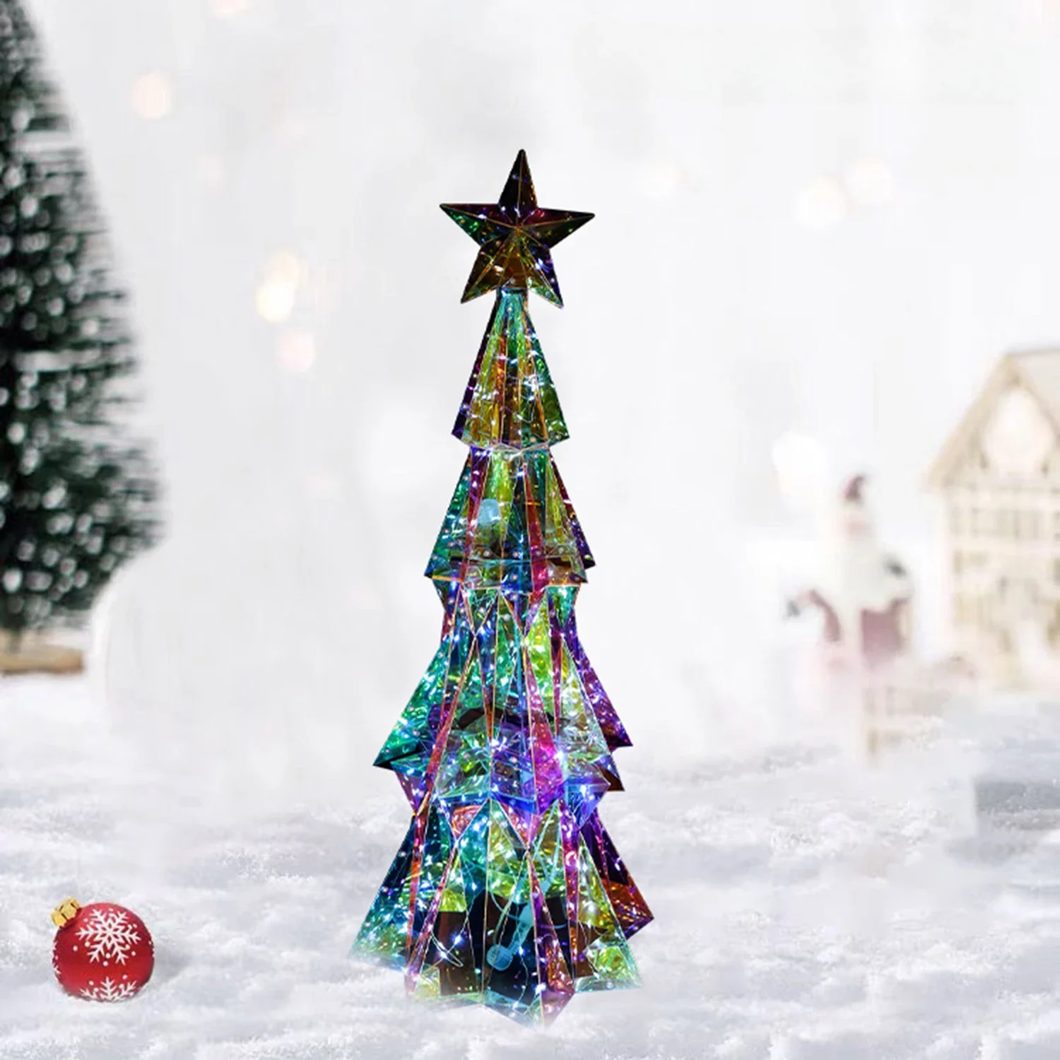 Christmas Symphony Christmas Tree Ornament 74cm Small Interior Decoration Ornament Festive Atmosphere Ornament Night Light