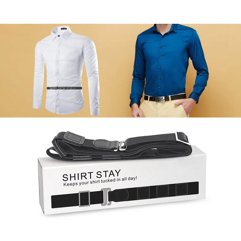 Men's and women's shirts, fixed shirts, anti-slip, anti-wrinkle, anti-slip, invisible shirts, ties, suspenders, straps