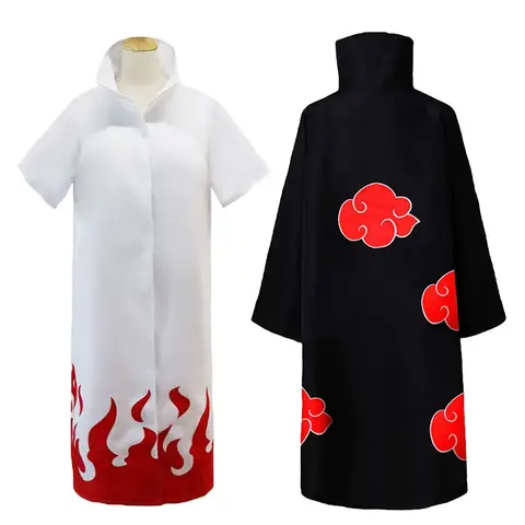 Anime Akatsuki Deidara Cosplay Ninja Costume Uchiha Itachi Red Cloud Cloak Robe Cloak Headband Props Halloween Clothes