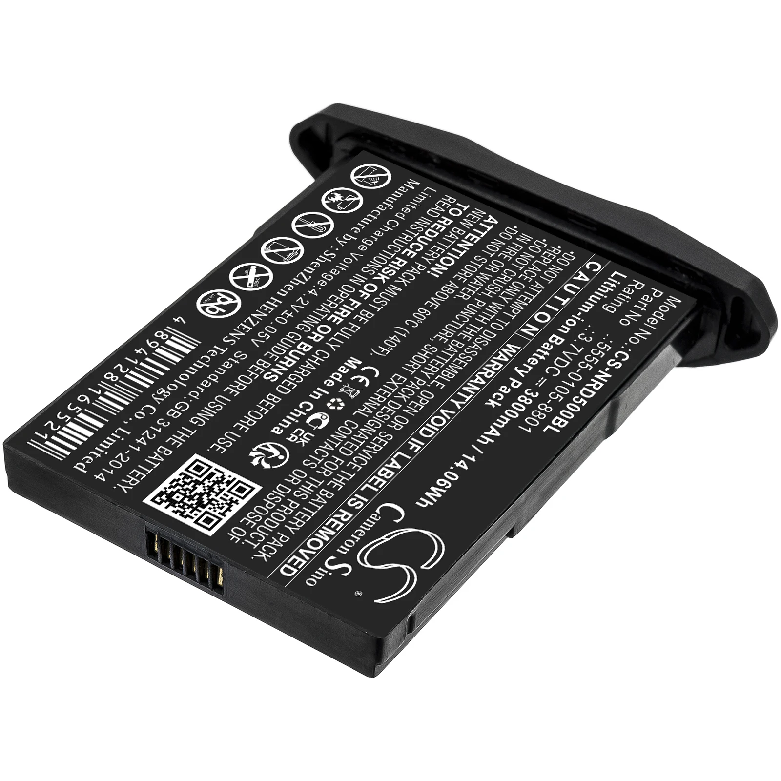 Cameron Sino 3.7V 3800mAh Barcode Scanner Battery 5555-0105-8801 for NCR Orderman NCR Orderman 5