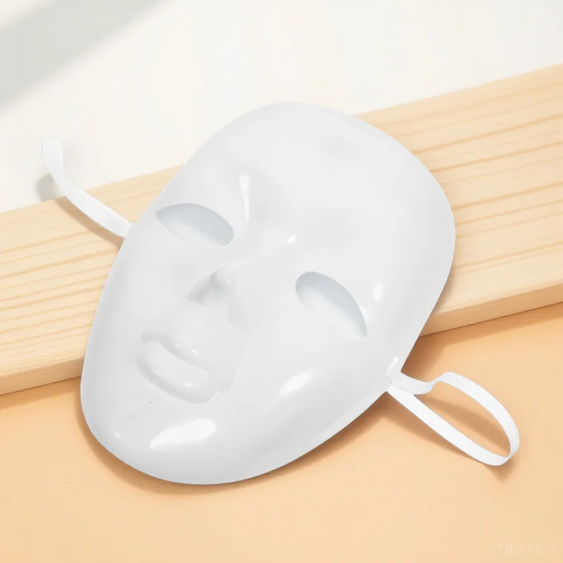 

Blank DIY Mask White Sturdy Plastic Masquerade Prop Party Face Mask Costume for Painting Craft Cosplay Accessories