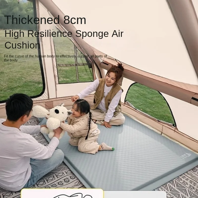 New Automatic Inflatable Mattress Outdoor Portable Camping Ground Tent Inflatable Floor Mat - Widening Two Person Sleeping Mat