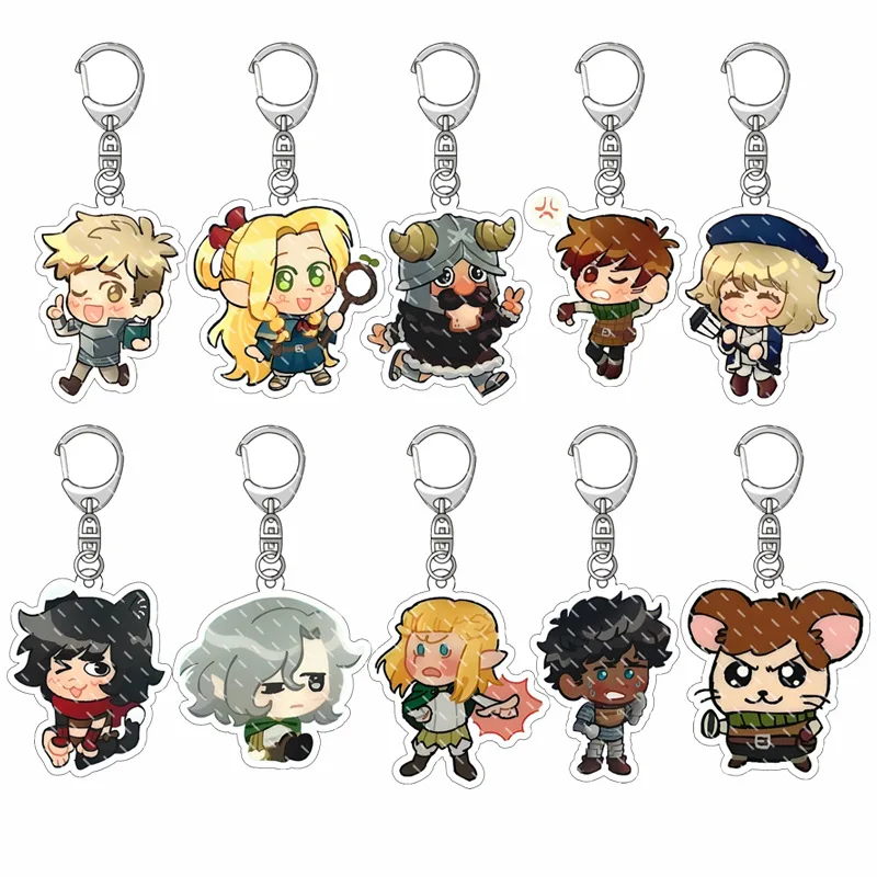 Anime surrounding maze rice key chain Leos Day Marvel Delicious in Dungeon backpack pendant