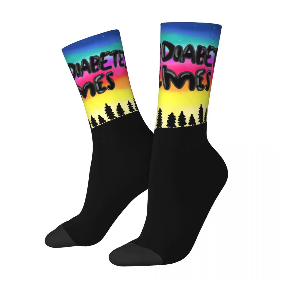 Dank-calcetines largos para hombre y mujer, medias absorbentes de sudor, Harajuku, accesorios para la Diabetes Memes, para todas las estaciones, regalo de cumpleaños