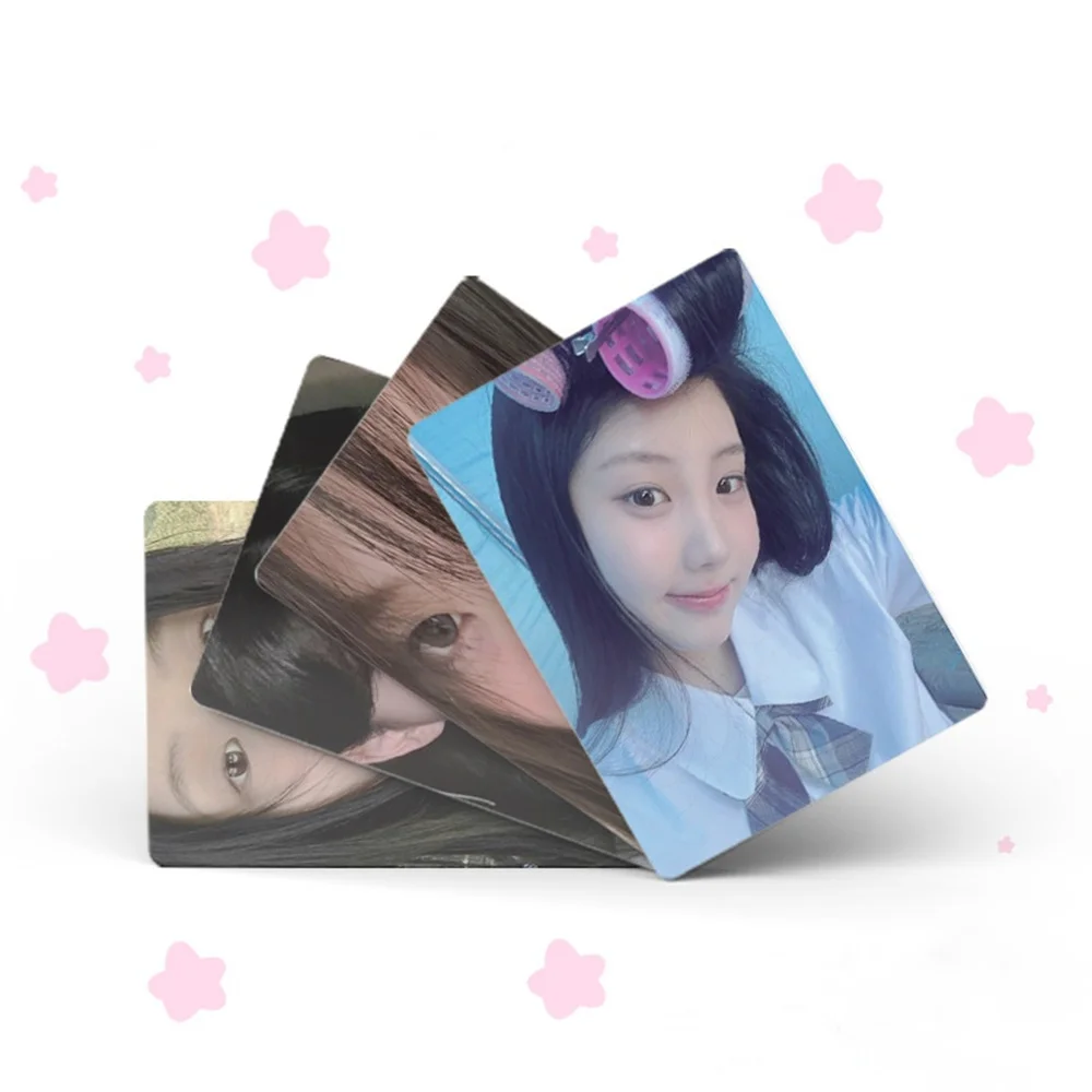 50Pcs/Set KPOP ILLIT Laser Photocards WONHEE IROHA YUNAH MOKA Double Sides LOMO Cards Ins Style Boxed Postcard Fans Daily Gift