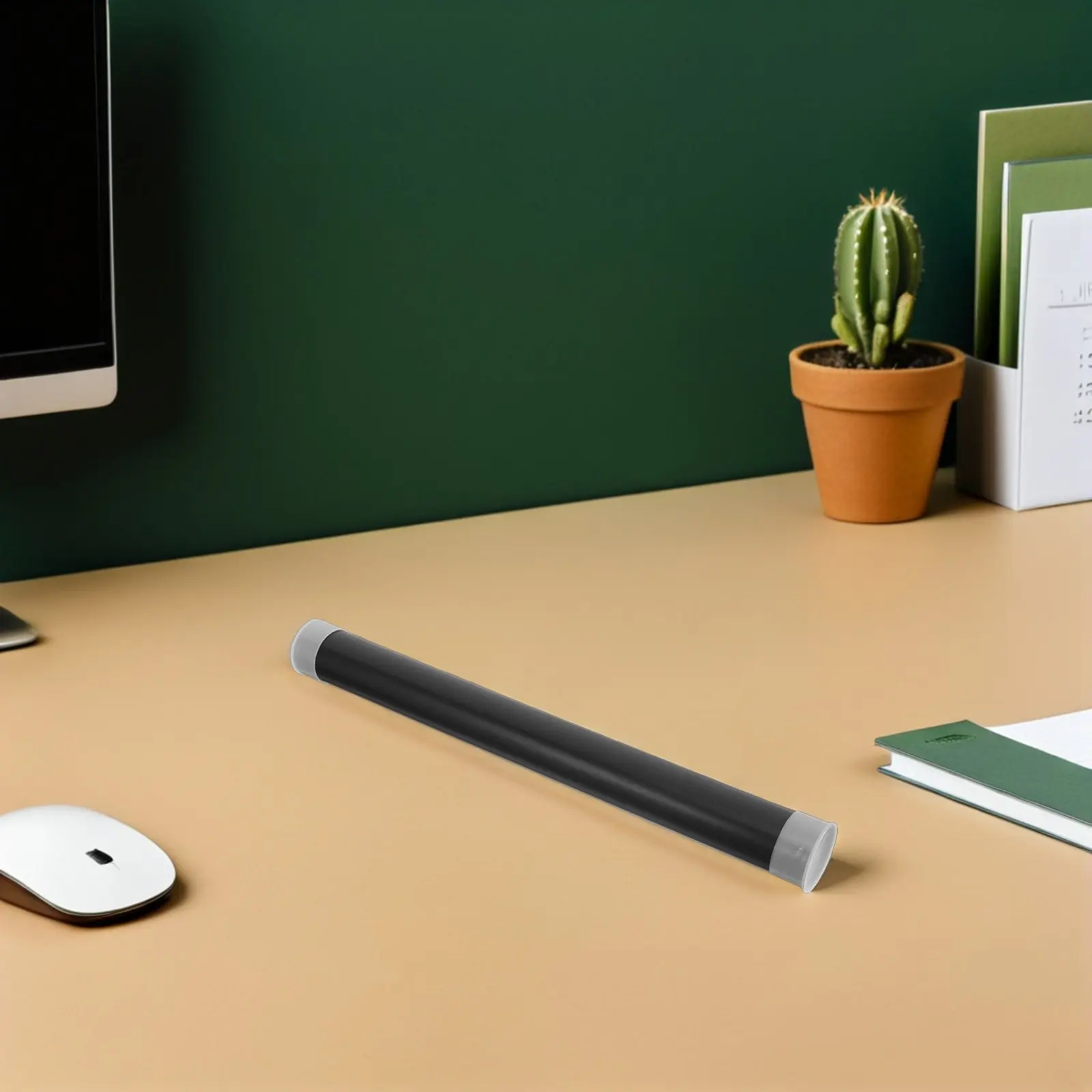 

10Pcs Black Plastic Mailing Tubes with Caps Lightproof Heavy-Duty Poster Storage Tube for Blueprint Art Print Office Document