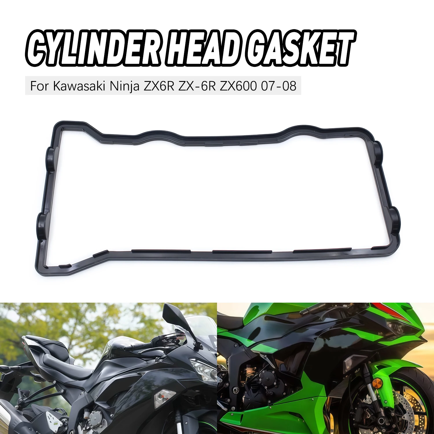 

Motorcycle Accessories Seal Cylinder Head Gasket Shim For Kawasaki Ninja ZX6R ZX-6R ZX600 2007-2008 11061-0378