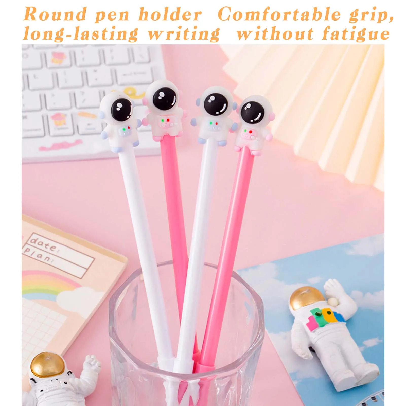 만화 우주인 펜, 다목적 블랙 잉크 펜, 생일 선물, 0.5mm