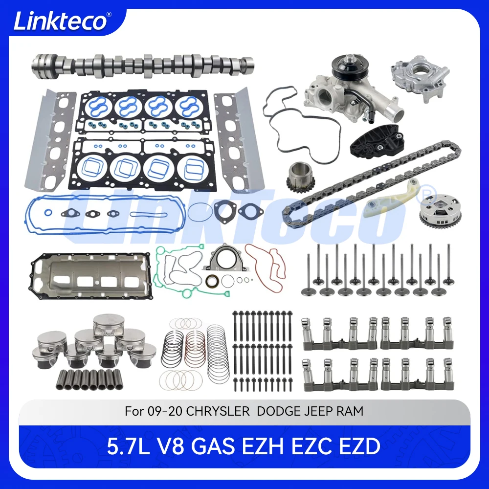 

Деталь двигателя, масляный и водяной насос, полный комплект прокладок, подъемники MDS, распределительный вал Подходит для 5,7 Л EZH EZC EZD для 09-20 5.7L CHRYSLER DODGE JEEP RAM
