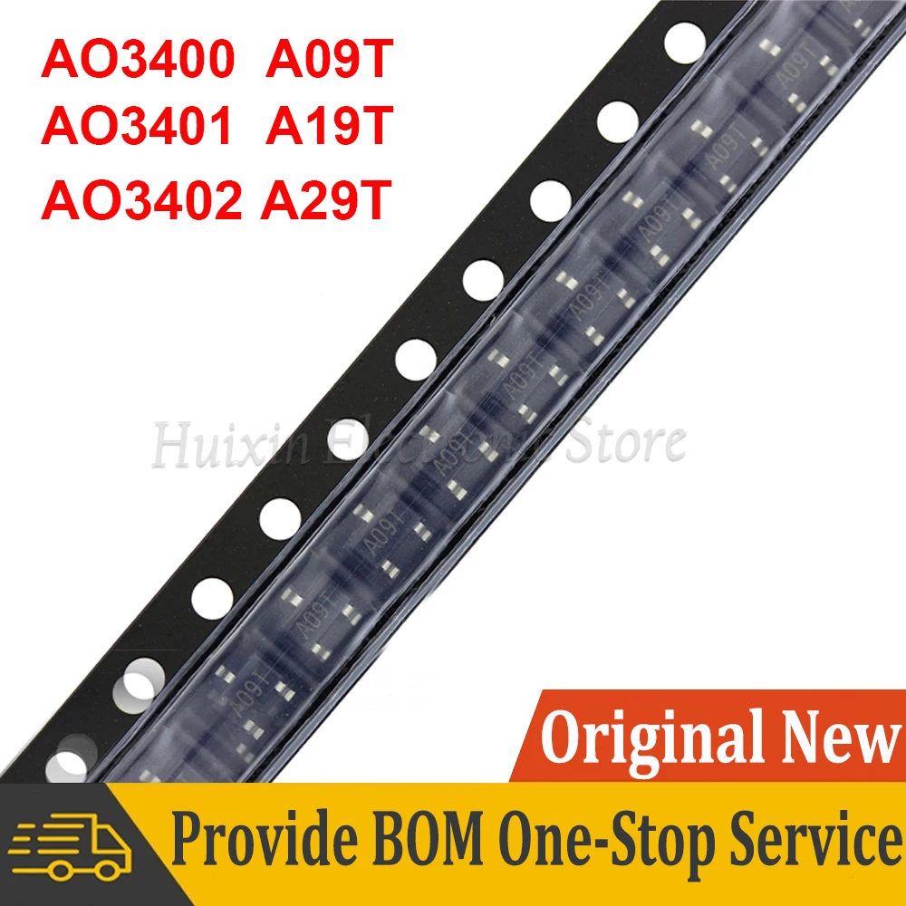 

20pcs AO3400 A09T AO3401 A19T AO3402 A29T SMD transistor In Stock NEW original IC