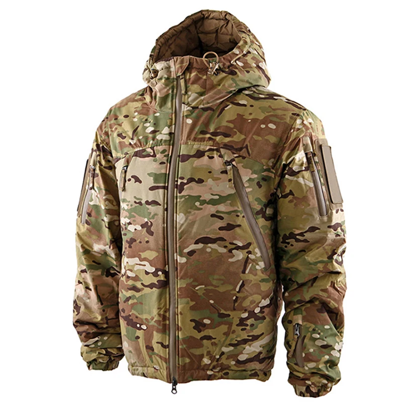 

L7 Winter Warm Tactical Jacket, Fleece Lined Windproof Camouflage Coat for Outdoor Mountaineering, Hunting & Tactical Training