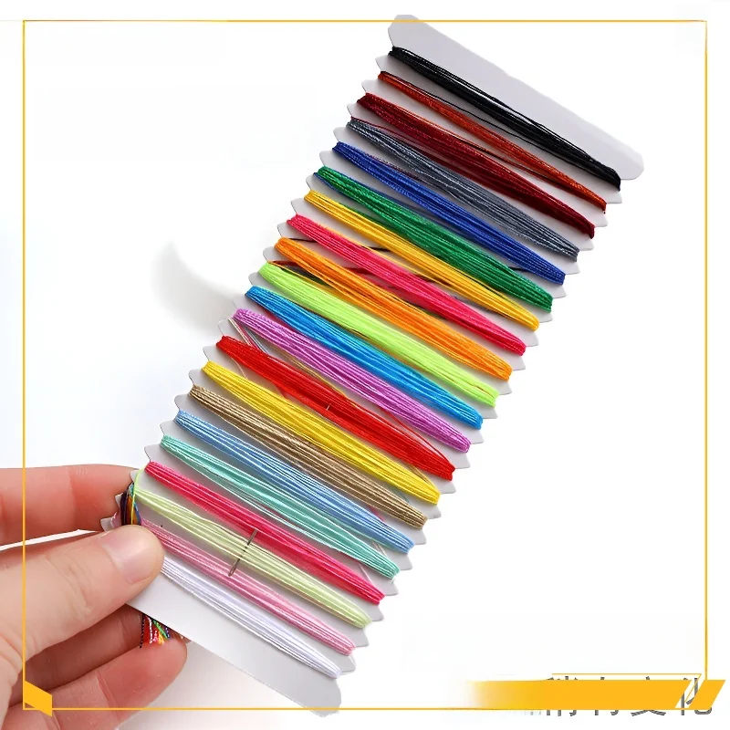 

Hand Sewing Needle Kit Traditional Style 21 Colors Thread Board Repairing Sewing Embroidery Thread 3 Meters Thread Home Fabric