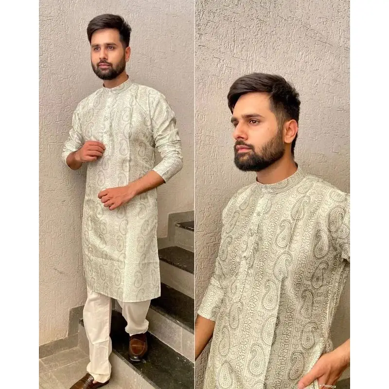 Abbigliamento islamico musulmano Uomo Jubba Thobe stampa cerniera Kimono Abito lungo Musulman saudita Indossare abaya caftano Islam Dubai Arabo Spogliatoio