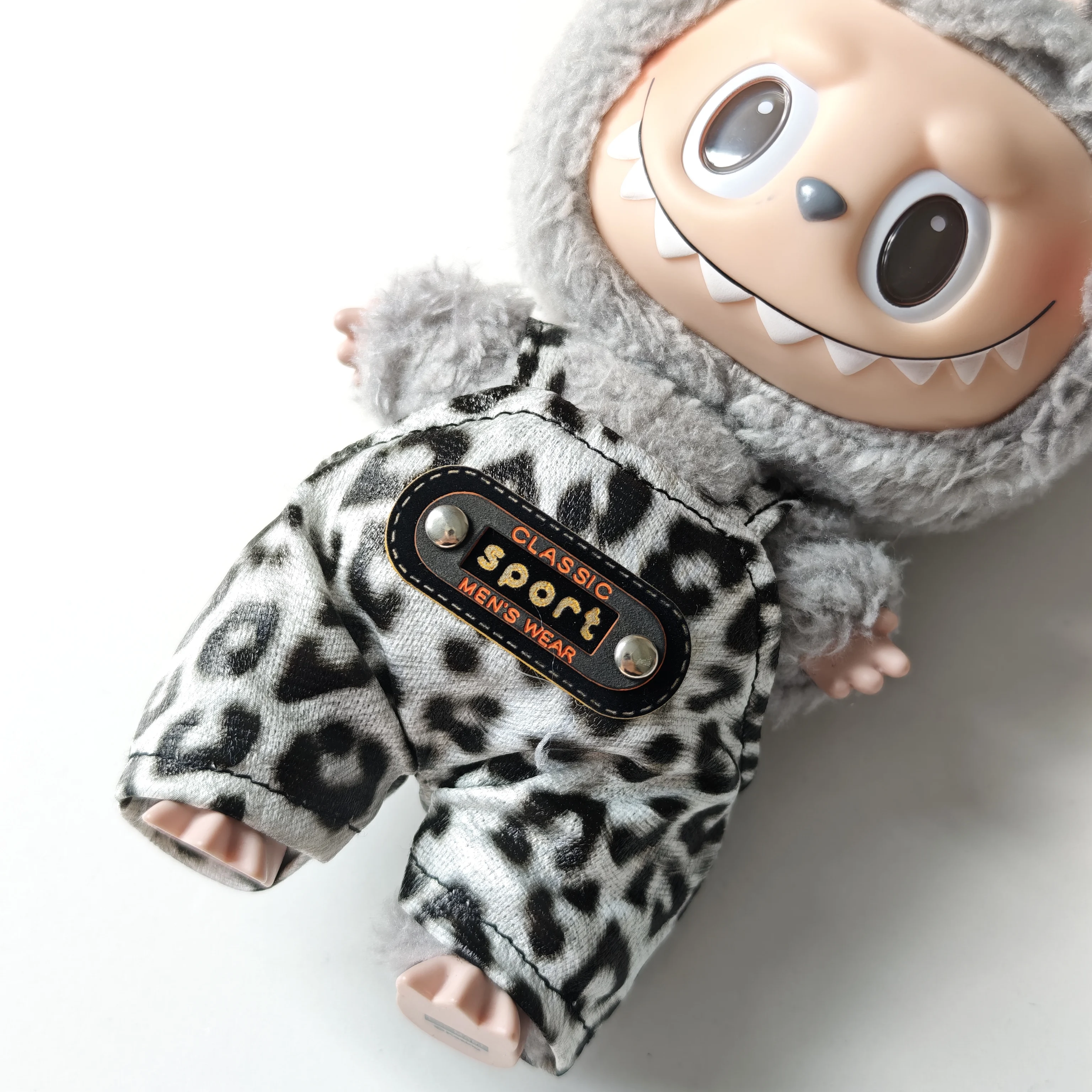 

1pcs Cute Clothes Set For 15-17cm Labubu Clothing Accessories Overall Outfit For Replacement Only Clothing No Doll