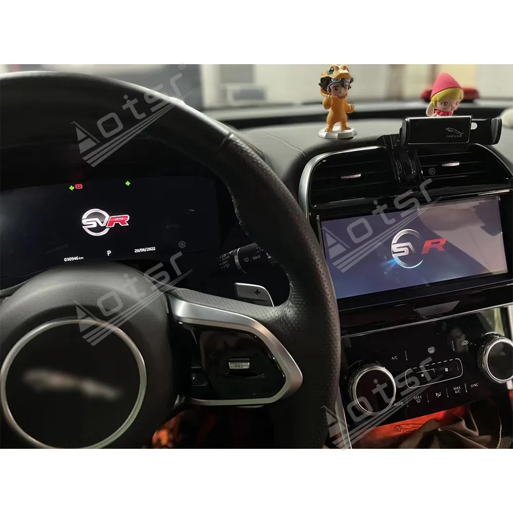 Dual Digital Cluster Odometer Screen For Land Rover Jaguar XE 20 aluminum shell 2018 LCD Player Dashboard Speed Meter