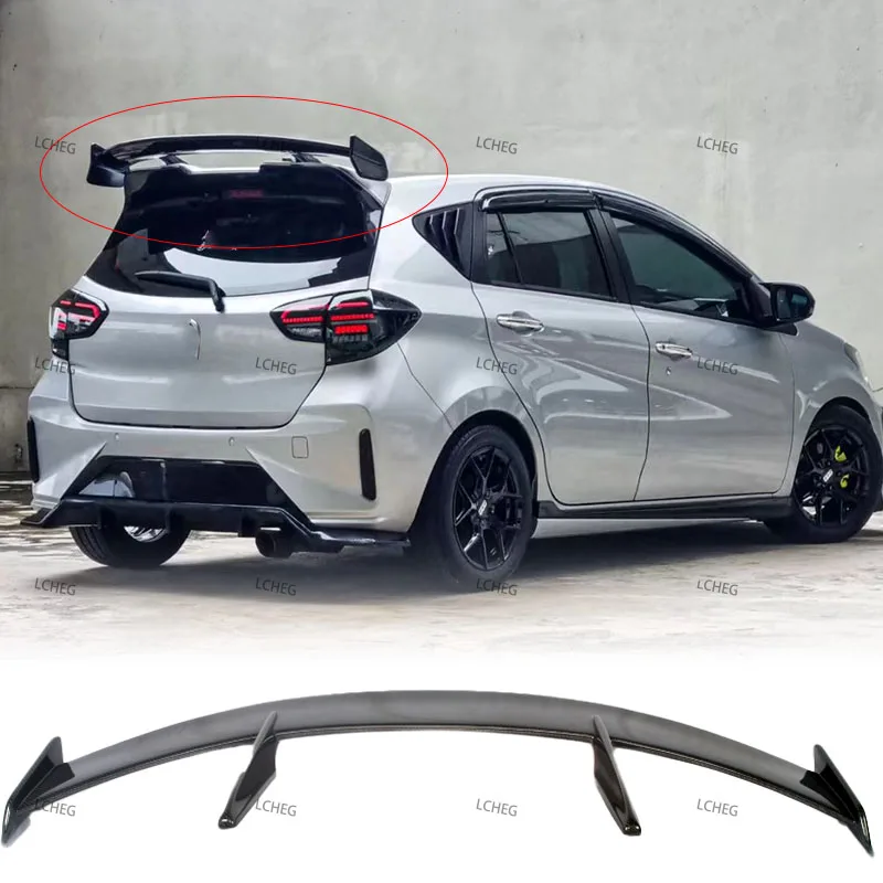 

Suitable for 2022 Myvi hatchback SUV roof spoiler high-quality carbon fiber material body kit