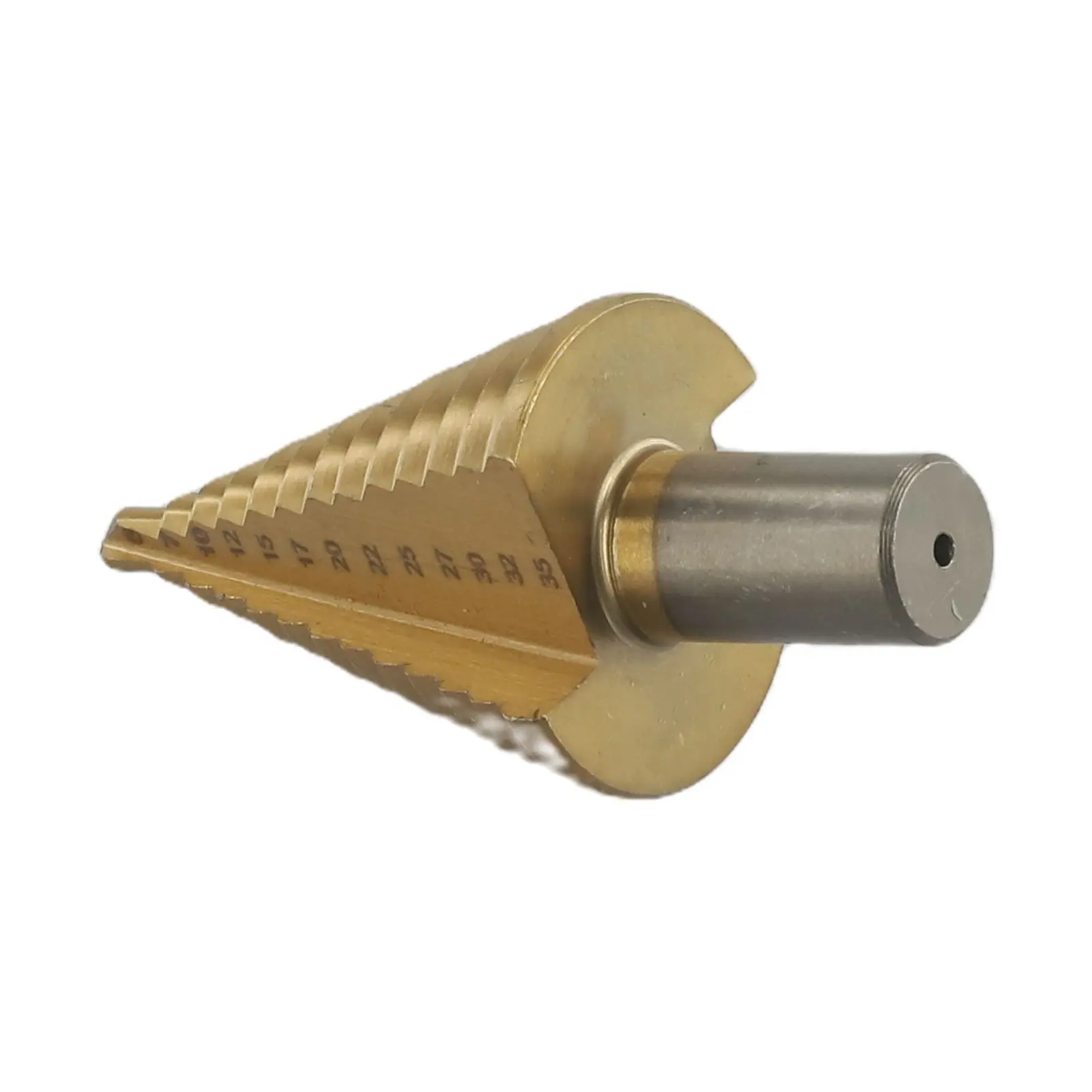 공구 스텝 드릴 비트, 고속 스틸 커터 홀 커터, 2 플루트 코팅, DIY 골드 스텝 드릴 비트, 13 단계, 1 개