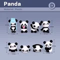 8pcs Panda-D