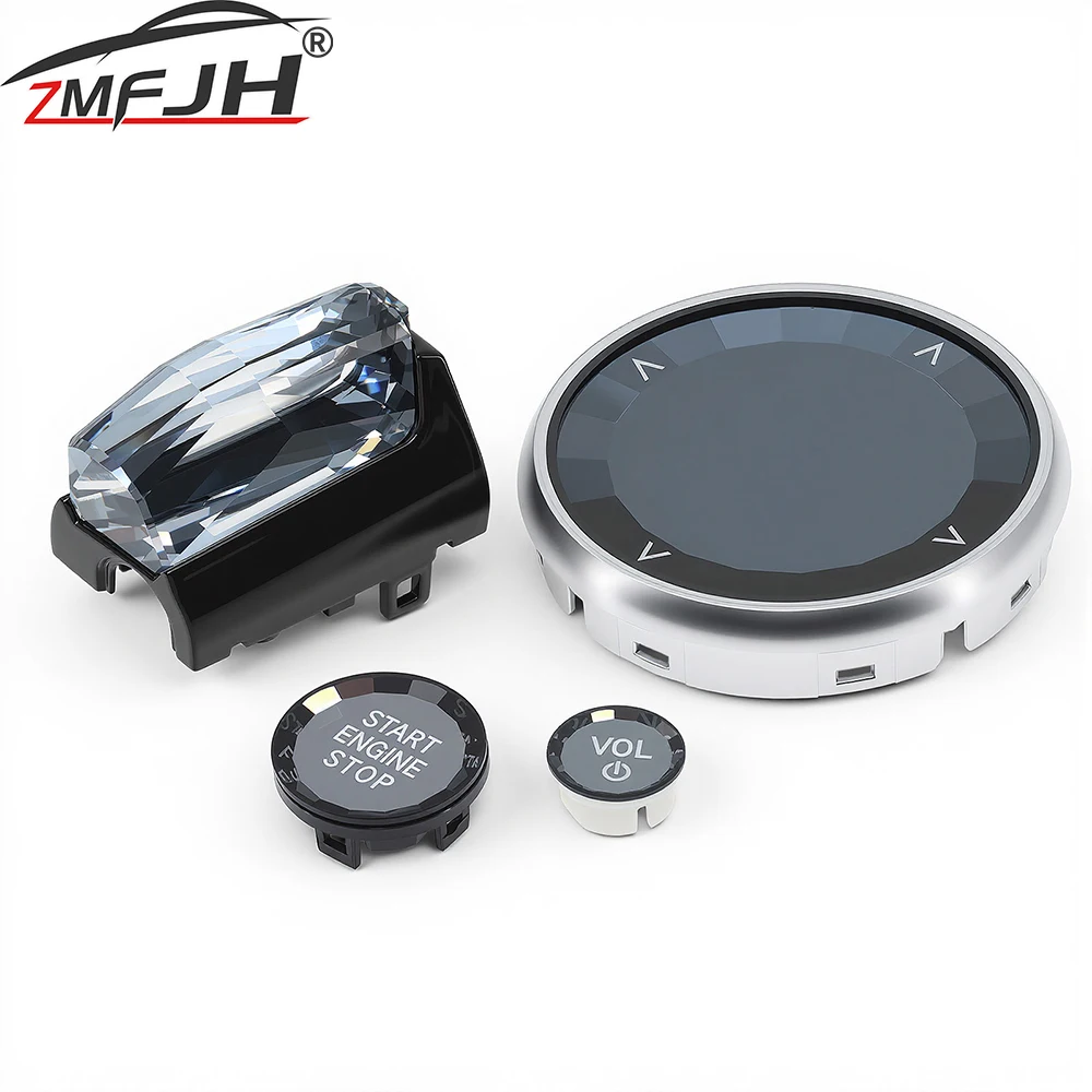 

Набор из 4 шт., набор ручек переключения передач с кристаллами для BMW F44 F45 F46 G20 G21 G22 G23 G26 G28 2023-2025, стильные автомобильные аксессуары