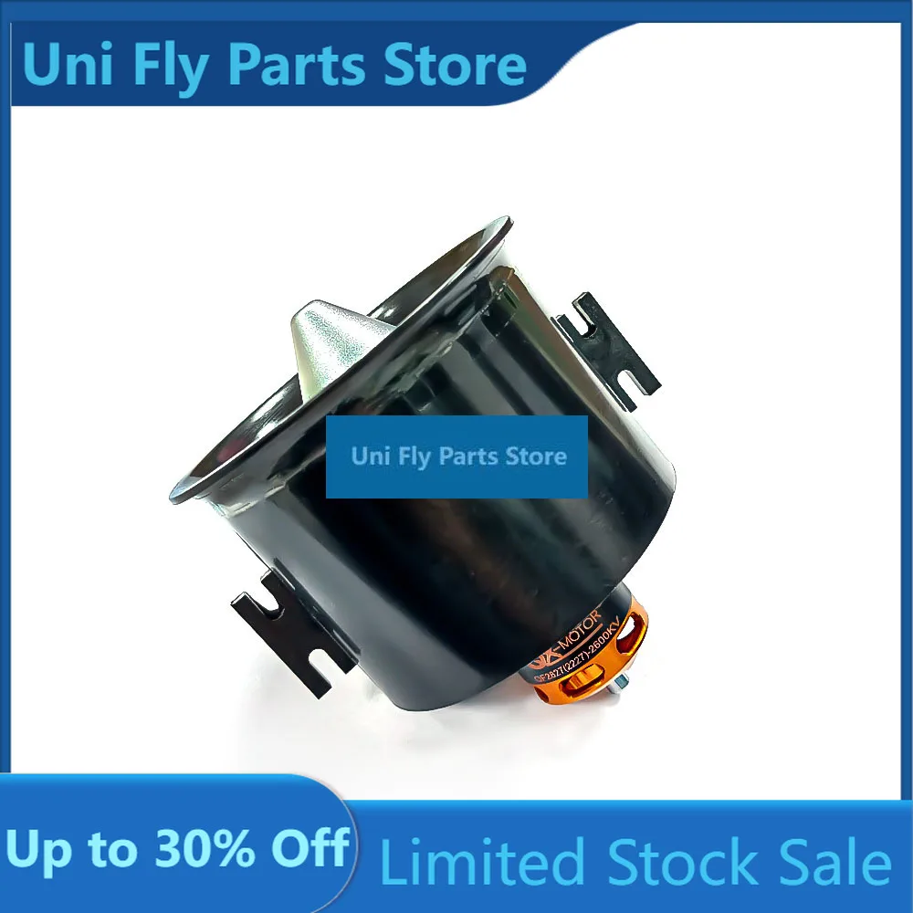 UniFlyQX-MOTOR 70mm Electronic Ducted Fan 12 Blades EDF With QF2827 2600KV 1800KV Brushless Motor 3-6S For RC Jet Drone Model Pa