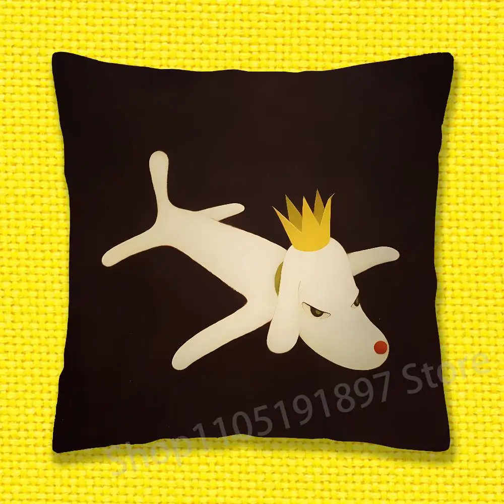 اليابانية فتاة Y-يوشيتومو نارا رمي كيس وسادة ل 50x50 سنتيمتر 30x30 سنتيمتر 55x55 سنتيمتر 45x45 سنتيمتر 40x40 سنتيمتر مربع السرير المخدة غطاء