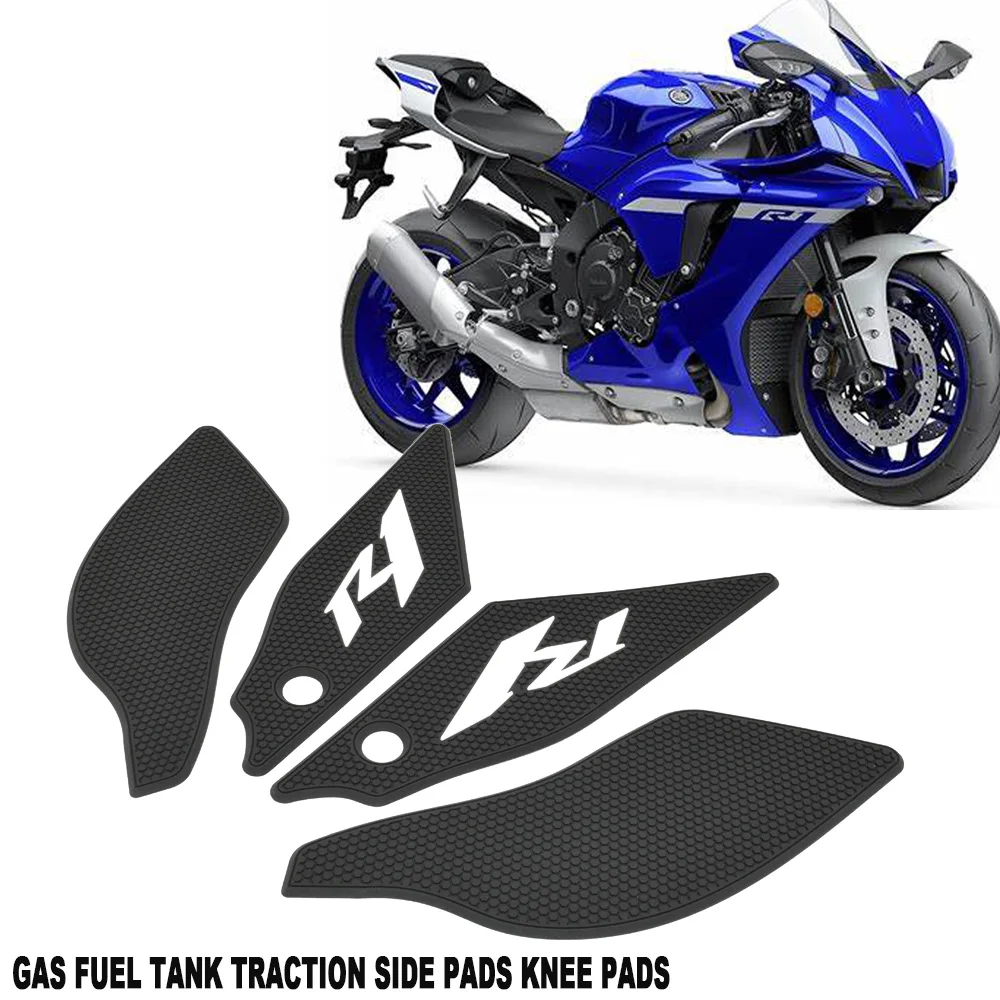 

Motorcycle Parts Gas Fuel Tank Traction Side Pad Knee Grip Protector For YAMAHA YZF R1 R1M RN32 2020 2021 2022