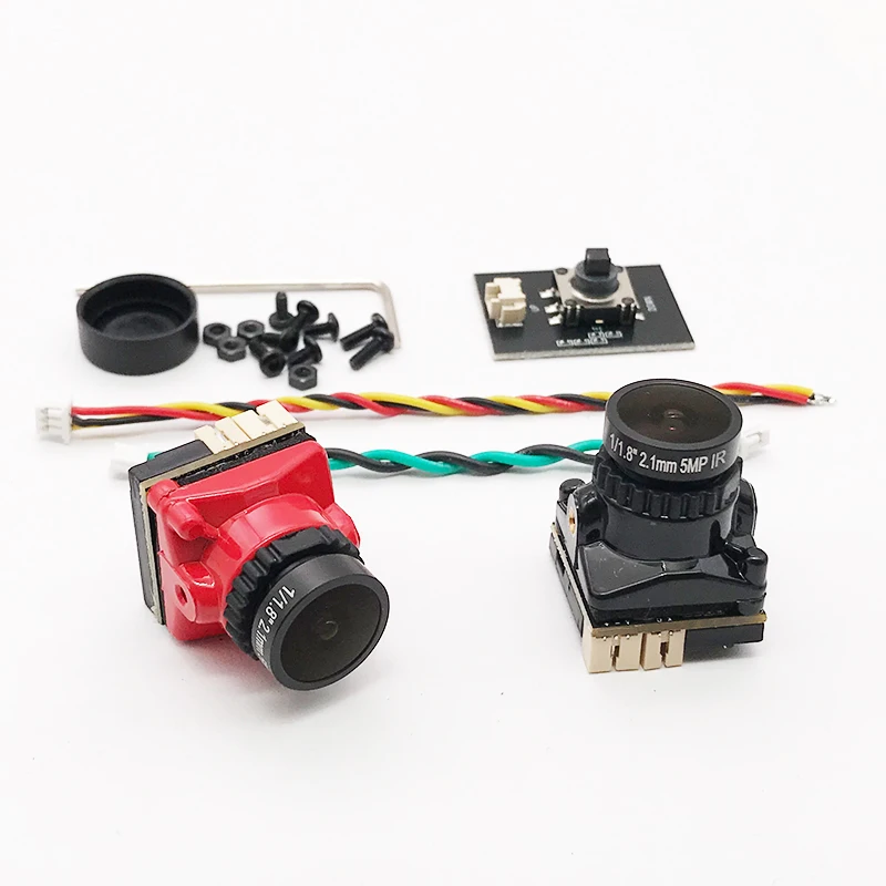 MS519 1/1.8 1800TVL Mini FPV Camera 2.1mm Lens Power 5V-40V PAL / NTSC With OSD Internal Adjustable For RC FPV Racing Drone