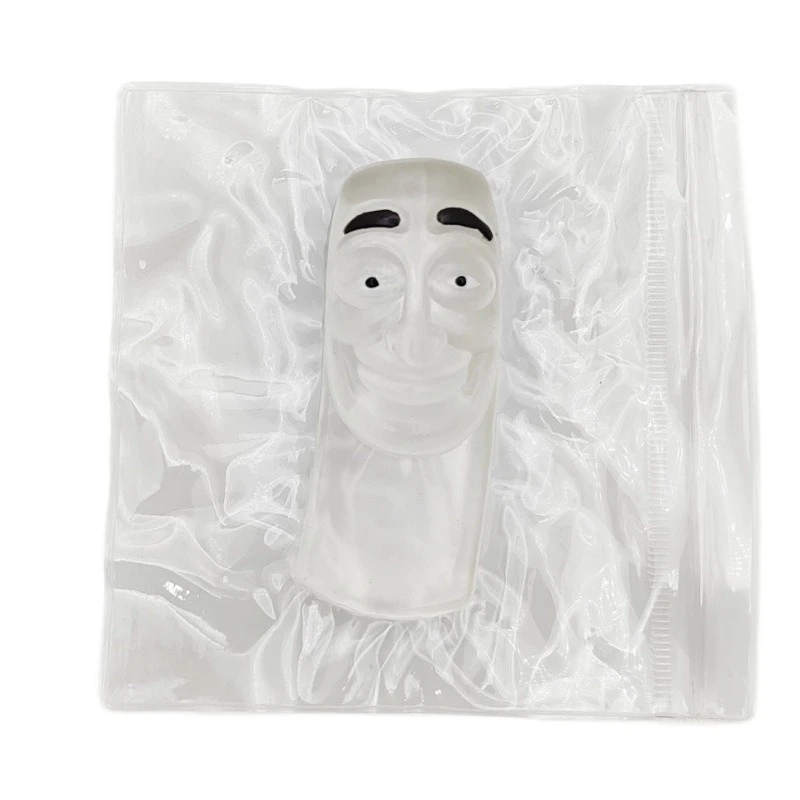 Crystal Stickman Squishy pour soulager le stress : adorable jouet transparent pour ventilation et relaxation