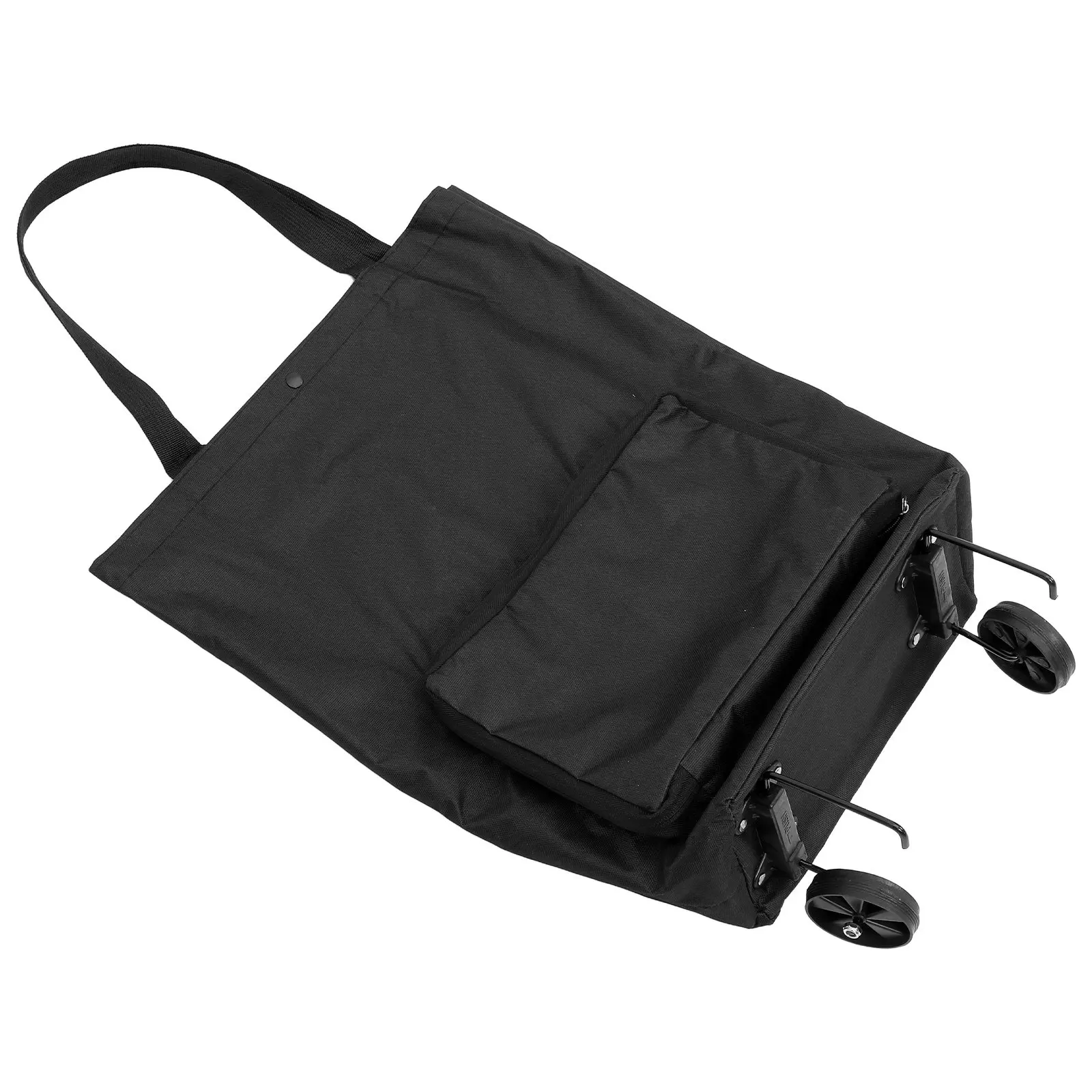 Foldable Shopping Bag on Wheels Lightweight Portable Rolling Trolley Reusable Grocery Bag Large Capacity Fold Up Tote for Market